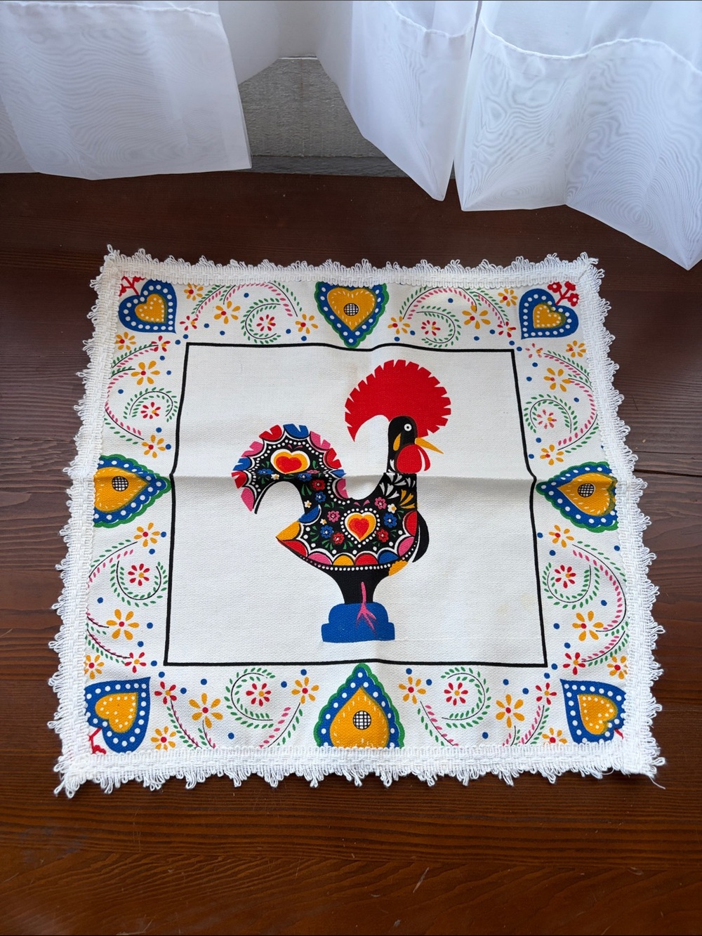Rooster table mat